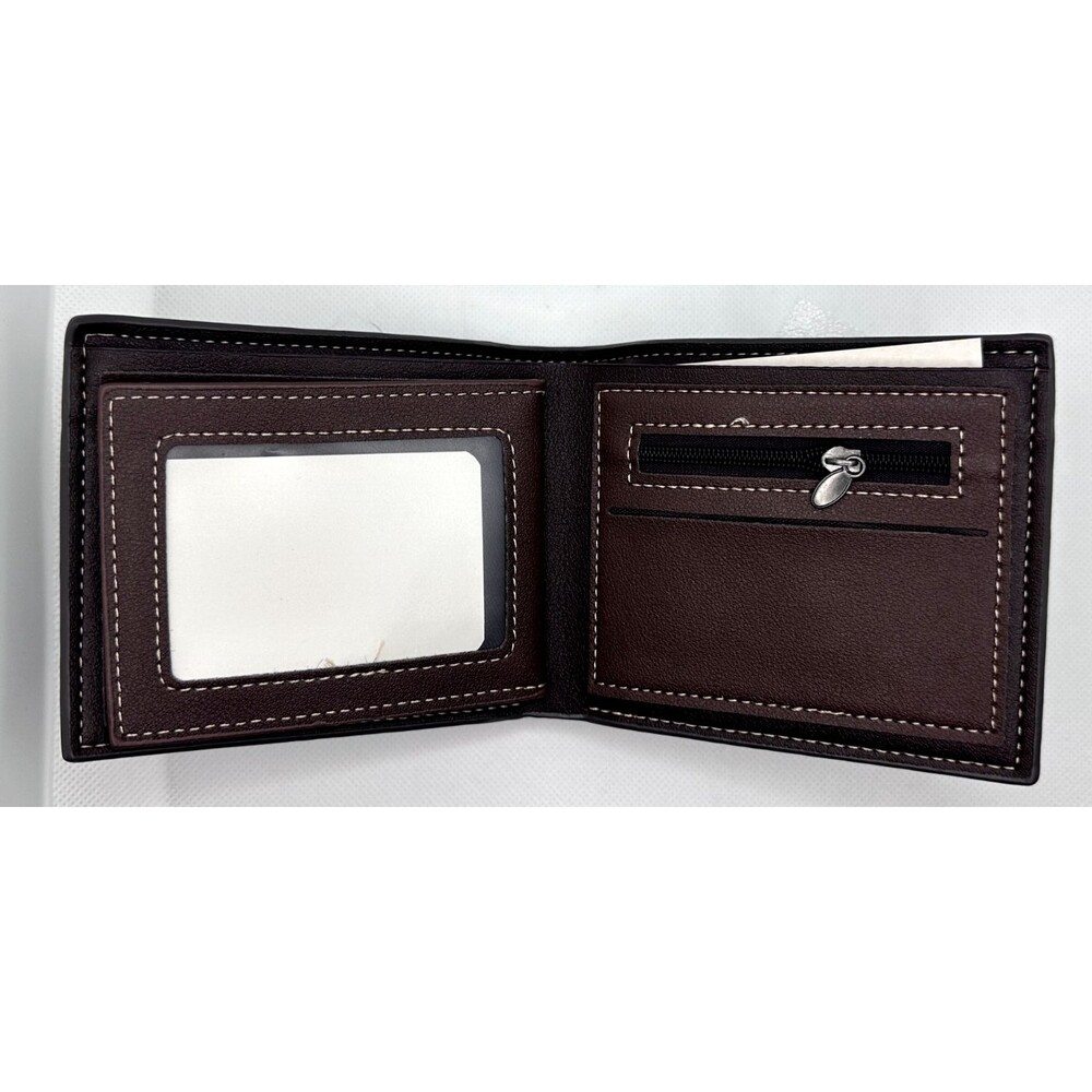 Fashion Men's Bifold Leather Wallet ID Credit Card Holder Billfold Purse Clutch - Picture 3 of 5